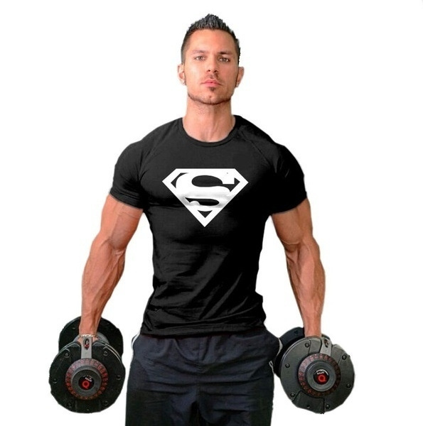 superman gym t shirt