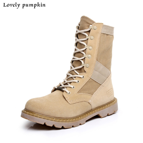 mens tan combat boots
