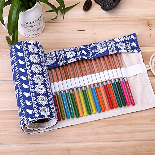 Colored Pencils 48,72 Assorted Water Coloring Set with Pencil Bag Pouch