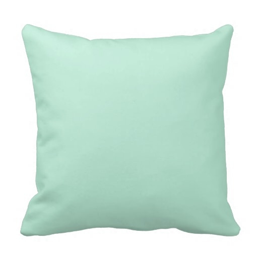 mint colored pillows