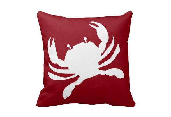 red crab pillow