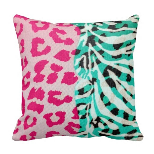 neon pink pillow