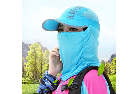 Arrival Outdoor Wide Brim Summer Detachable Sun Hat For Women Face Neck  Cover Flap Visor UV Caps