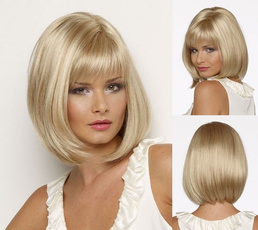 wig, Medium, Classics, blondebobwig