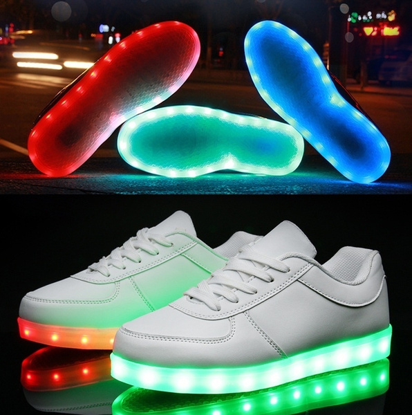 neon light trainers