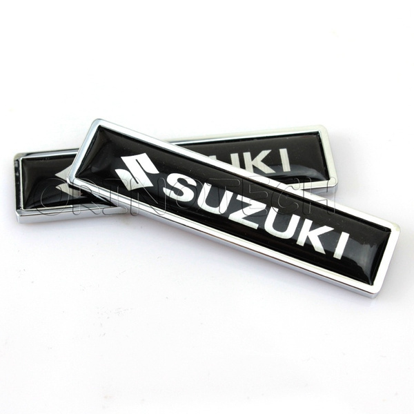 2pcs Car Styling Auto Accessories Sticker Car Metal Sticker Decal Emblem Badge For SUZUKI