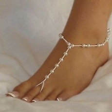 Sandals, barefoot, Jewelry, Chain