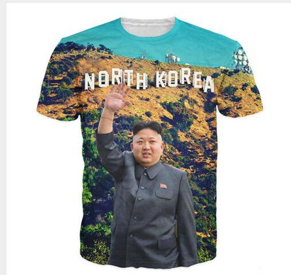 Mens North Korea T-Shirt Kim Jong Un 3d 