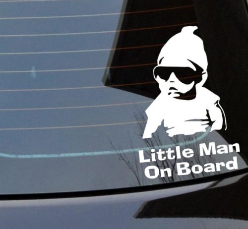 Lil Man on Board Boy on board Dude on board Baby on Board Decal 