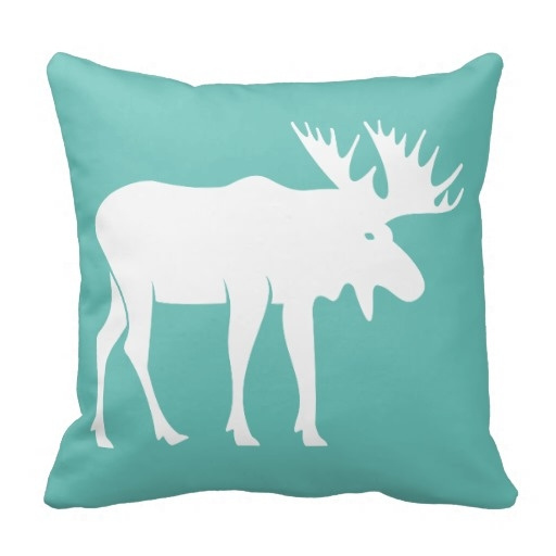 moose throw pillow