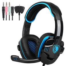 SADES SA-708GT Professional Over-ear Game Headset 3.5mm Noise Cancelling Gaming Headphone with Mic For PC Tablet PS4 XBOX 360
