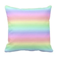 18pillowcover, Pastels, elephantpillowcover, rainbow