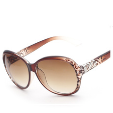 Women Fashion Resin Lens Anti-UV Outdoor Sports Sunglasses Polarized Draving Eyewear