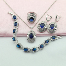 sterlingsterlingjewelryset, Blues, 925silverjewelr, Earring