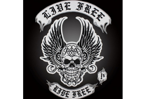 Embroidery Patches Huge Back Patch Freedom Riders Leather Vest Patches  Fashion New Knight Of The Patch