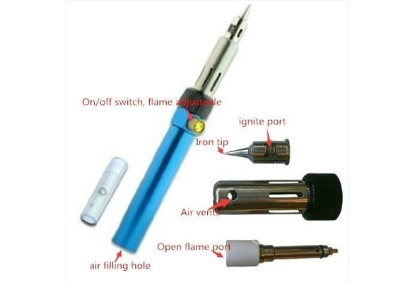S!Mini Gas Blow Torch Gun Soldering Solder Iron Cordless Welding Pen Burner TR