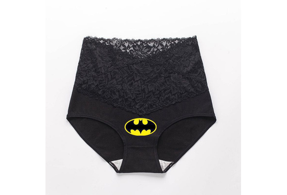 Women's Fashion Lace Waistband with Batman and Superman Cotton Underwear  Briefs | Wish