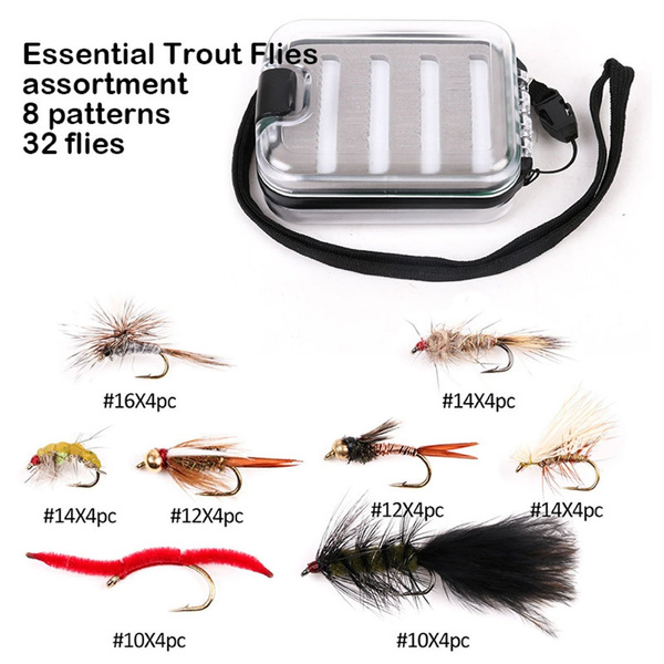 Maxcatch Fly Fishing Box with fly tying fishing flies hook combo