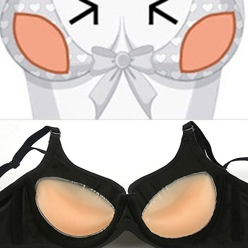 Silicone Gel Bra Inserts Pads Breast Enhancer Push Up