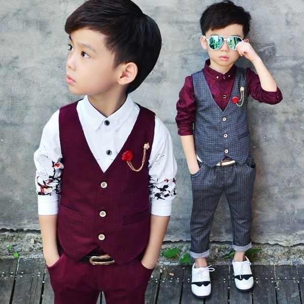Amazon.com: Boys Suits,Kids Suits for Boys 5 Piece Toddler Boy Formal Wear  Tuxedo Velvet Suit Ring Bearer Black Boys Suits Size 6: Clothing, Shoes &  Jewelry