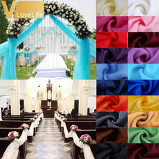5M*1.4M Top Table Organza Swag Sheer Organza Fabric Material Wedding Party Bow Decorations DIY Decor