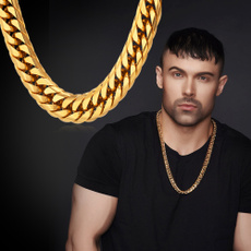 thickchain, Heavy, mens necklaces, goldplated