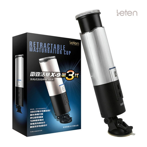 Leten X9 Male Hands Free Rechargeable Vibrating Masturbator Cup