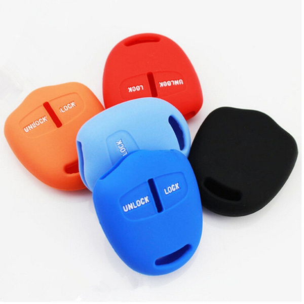 Car Keys Silicone Protection Cover Black for Mitsubishi 2 Button 