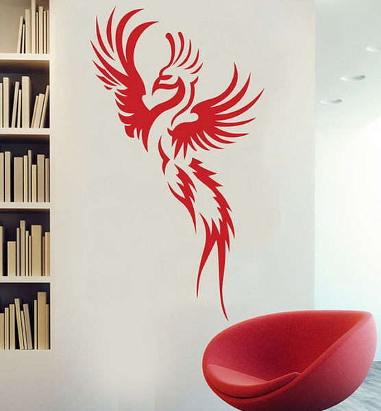 Tribal Phoenix Bird Tattoo Wall Decal Art Decor Sticker Wish - Tribal Wall Art Stickers Tribal Phoenix Bird Tattoo Wall Decal Art Decor Sticker Wish - Tribal Wall Art Stickers