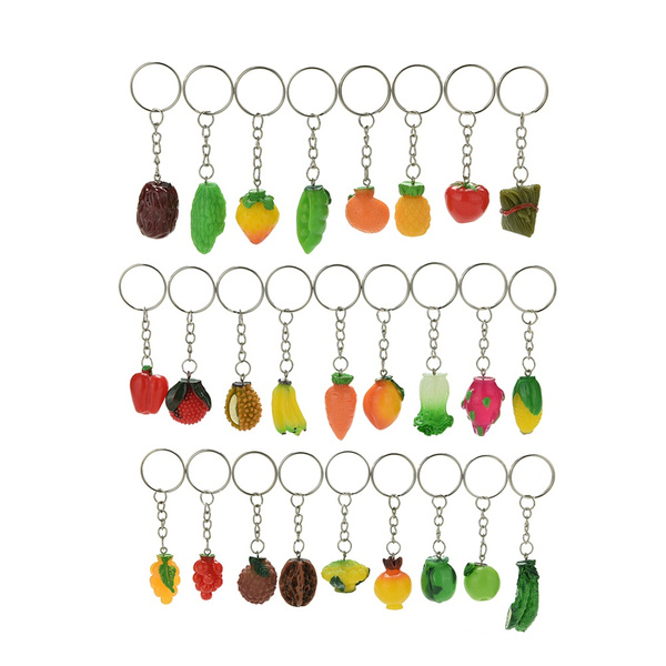 Vegetable keyring hot sale