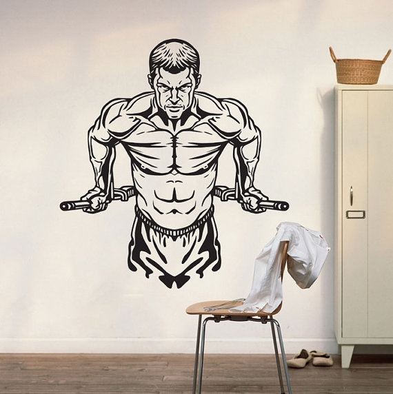 Workout Gym Fitness Wall Decal Art Decor Sticker Vinyl Stickers Wish - Fitness Wall Decals Workout Gym Fitness Wall Decal Art Decor Sticker Vinyl Stickers Wish - Fitness Wall Decals