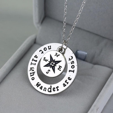 Sterling Silver Jewelry, Jewelry, Chain, Compass