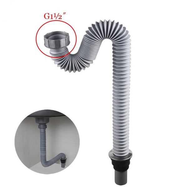 Sink drain pipe，Flexible，Telescopic，G1½ 