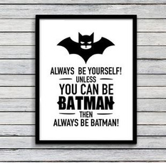 Batman Canvas Poster Kids Room Painting Wall Art For Home Decoration