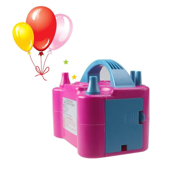Portable Dual Nozzle Rose Red 110V 600W Electric Balloon Blower  Pump/Electric Balloon Inflator for Decorations 