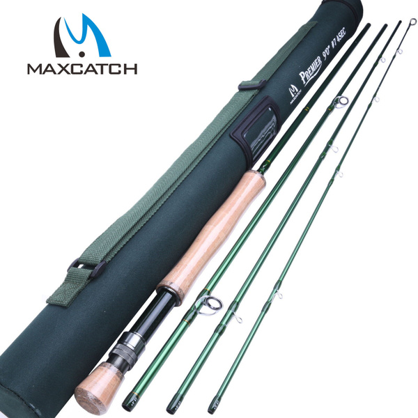 Maximumcatch 3/4/5/6/7/8/9/10/12 WT Fly Rod Carbon Fiber Fly Fishing Rod  With Cordura Tube Fly Fishing Rod