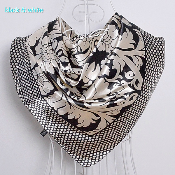 White silk cheap scarf square