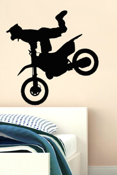 Bikes, wallstickerforkidsroom, nurseryandkidsroomdecor, motorbike