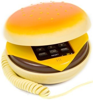 Hamburger Cheeseburger Burger Phone Telephone IN JUNOTelephone 