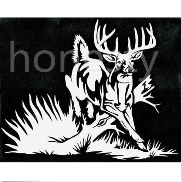 Whitetail Deer Decal Buck car truck window vinyl hunting sticker graphic 