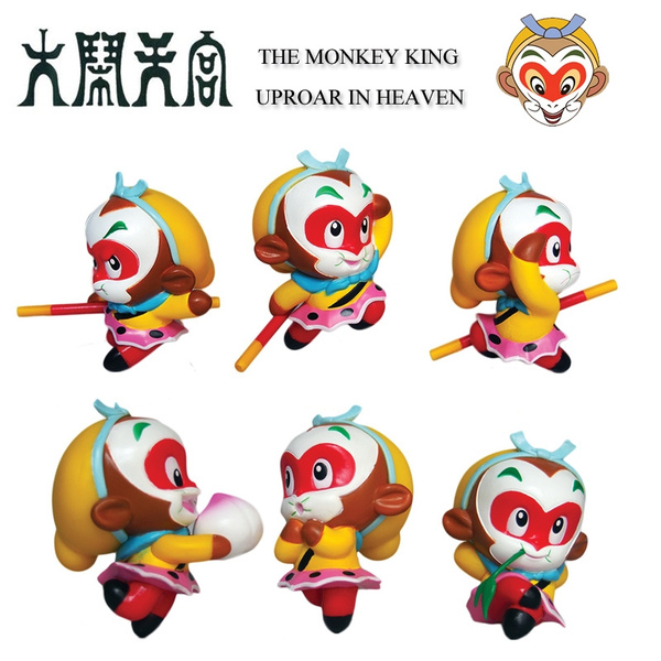 Q version figure dolls of chinese cartoon movie the monkey king uproar in  heaven 6x7x8cm | Wish