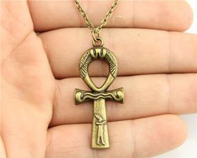 Antique, Chain Necklace, Jewelry, Cross Pendant
