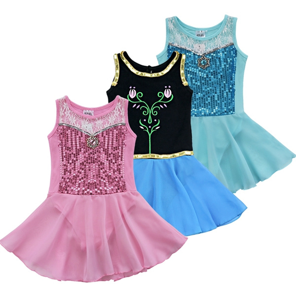 Funna Leotards for Girls Ballet Princess Dance Dress Back Bowknot