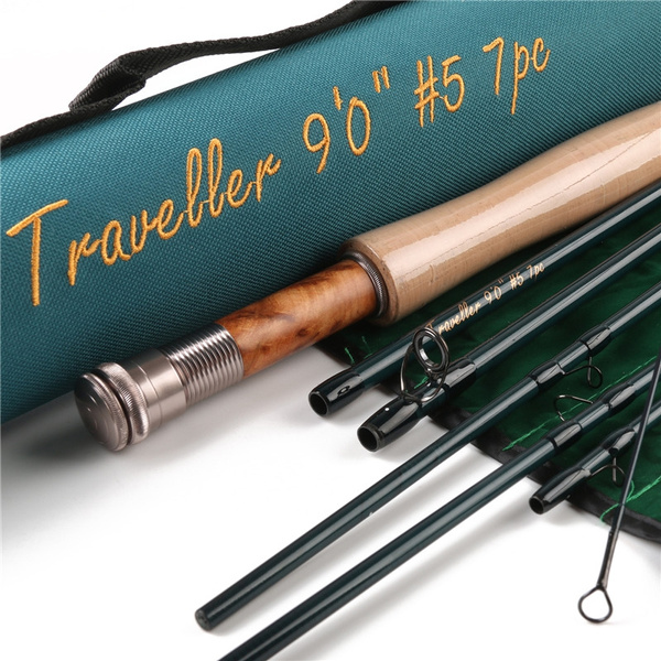 Maxcatch Traveller 9 FT 5 Weight 7 Pieces Fly Fishing Rod With Cordura Rod  Tube