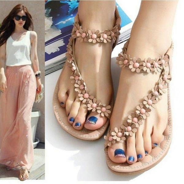 rhinestone jelly sandals