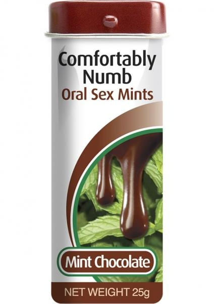 Comfortably Numb Oral Sex Mints Chocolate Mint Wish