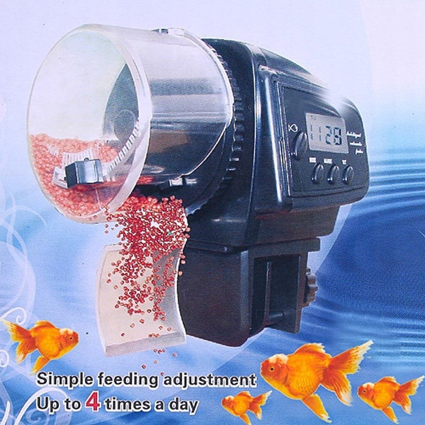 Automatic Aquarium Food Feeding Digital LCD Timer Electronic Fish Feeder Timer ！ 