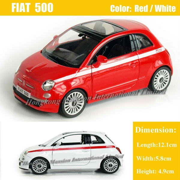 Bekend Flikkeren Kampioenschap 1:36 Scale Alloy Diecast Metal Car Model For Fiat 500 Collection Model Pull  Back Toys Car | Wish