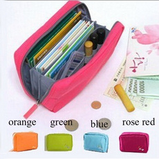 Fashion Women Multifuction Handbag Purse Organizer Phone Cosmetic Storage Nylon Card Bag Wallet