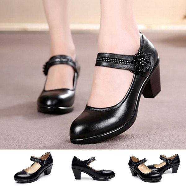 Womens Party Shoes Synthetic Leather Slim High Heels Platform Pumps US Size S517 